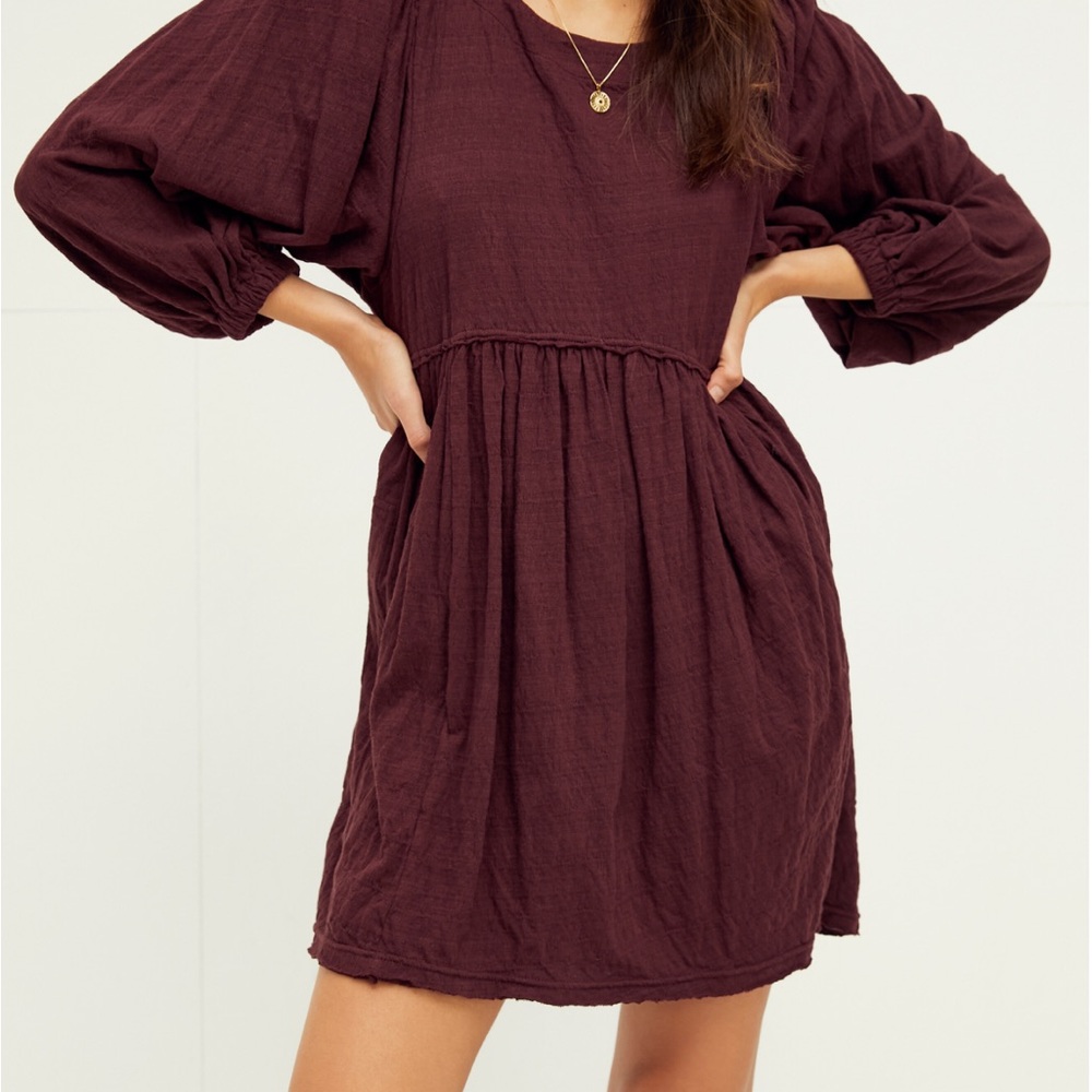 Free People Get Obsessed Babydoll Dress Sz XL